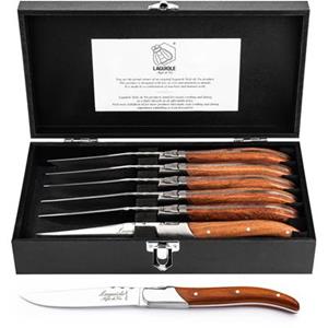 Laguiole Style de Vie Luxury Line steakmessen 6-delig, pakka rosewood