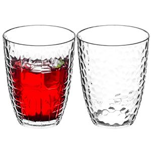 5five Drinkglas Estiva - 8x - transparant - onbreekbaar kunststof - 380 ml -