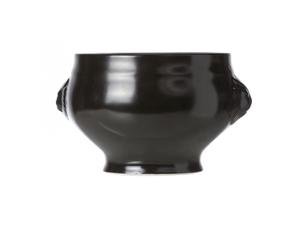 Soepkom Leeuwenkop Ø11xh8,5cm Zwart