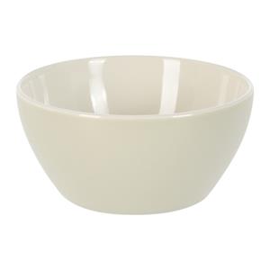 Excellent Houseware Soepkommen/serveer schaaltjes - Acapulco- porselein - D14 x H6.5 cm - creme - Stapelbaar -