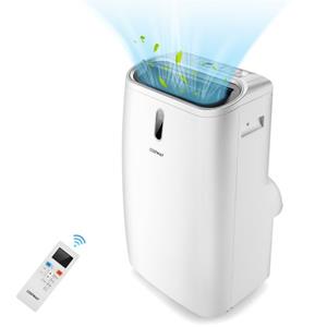 costway Verwarming/Koeling Airconditioner Draagbare 5 in 1 Airconditioner met Afstandsbediening 14000 BTU voor 40 ㎡ 44,5 x 39 x 77 cm Wit