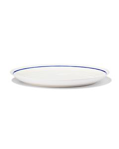 HEMA Dinerbord Ø26cm Tafelgenoten New Bone Wit Met Blauw (felblauw)