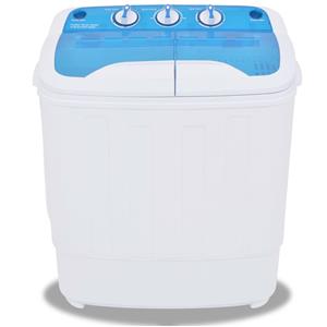 bonnevie Mini-Waschmaschine mit Schleuder und 2 Kammern 5,6 kg vidaXL740180