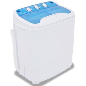 vidaXL Mini wasmachine met dubbele trommel 5,6 kg