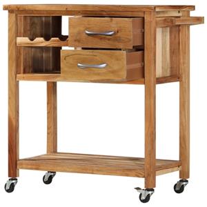 Bonnevie - Servierwagen 80x45x91 cm Massivholz Akazie vidaXL450488