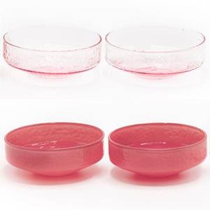 Brût Homeware BrÃ»t Homeware, Schaaltjes Claude, roze | roze transparant, set van 4