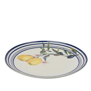 Decoris Bord Met Citroen Decoratie Porselein Dia.20,3x2cm