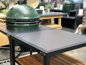 Big Green Egg  Dekton natuursteen - Antraciet - Buitenkeuken