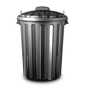 PlasticForte Vuilnisbak/afvalemmer Met Deksel - 31 Liter - Zwart