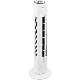 Staande ventilator exquisit VS 34570 we, 45 W, 3 vermogensstanden, 90° oscillerend, 120 min. timer, draaggreep, kantelbeveiliging, B 160 x D 155 x H 770 mm, wit