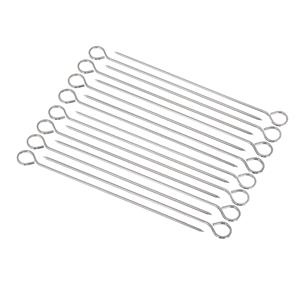 Neka 32x BBQ/barbecue spiezen/vleespennen van metaal 27,5 cm -