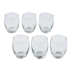 Alpina 6x Drinkglazen/waterglazen transparant 350 ml -