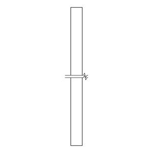 AEG afdichtstrip, achterpaneel, 485x6mm 1251139430