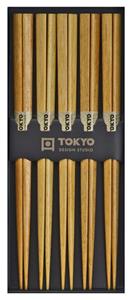 Tokyo Design Studio  Eetstokjes Giftbox - Licht Hout - 5 stuks