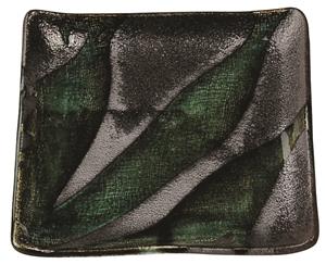 Tokyo Design Studio Groen/Grijs Vierkant Bord - Green Grey Series - 18 x 18cm