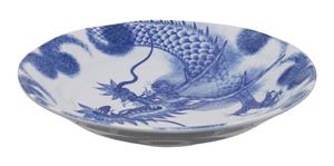 Tokyo Design Studio Blauw Bord - Dragon - 25.3 x 5.2cm