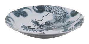 Tokyo Design Studio Zwart Bord - Dragon - 25.3 x 5.2cm