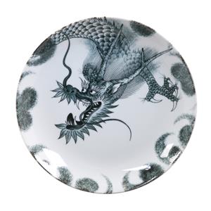 Tokyo Design Studio Zwart Bord - Dragon - 25.3cm