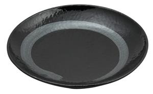 Tokyo Design Studio Zwart/Zilver Bord - Silver Brush - 26cm
