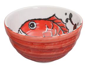 Tokyo Design Studio  Seafood - Noodlekom - Baars - Rood - 16 x 8.5cm - 950ml
