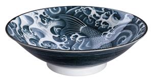 Tokyo Design Studio  Japonism - Carp - Menbachi Kom - Zwart - 25.2x7.7cm