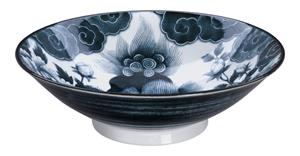 Tokyo Design Studio  Japonism - Lion Peony - Menbachi Kom - Zwart - 25.2x7.7cm