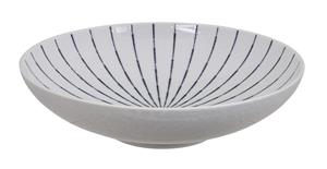 Tokyo Design Studio Blauw/Witte Kom - Tokusa White - 28.3 x 7.5cm 2000ml