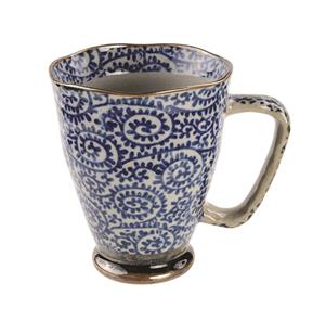 Tokyo Design Studio Blauw/Grijze Mok - 9 x 11cm 400ml
