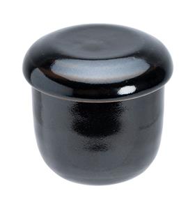 Tokyo Design Studio  Yuzu Black - Chawanmushi Kop met oor - 8.6 x 8.2cm