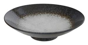 Tokyo Design Studio Zwart/Witte Schaal - Mino Yaki - 28 x 8cm 1500ml