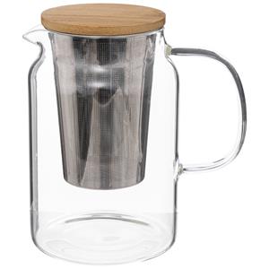 Secret de Gourmet Theepot - glas/bamboe - 900 ml -