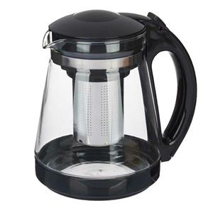 Vivalto Theepot met filter/infuser en handvat - 1800 ml - glas/kunststof -