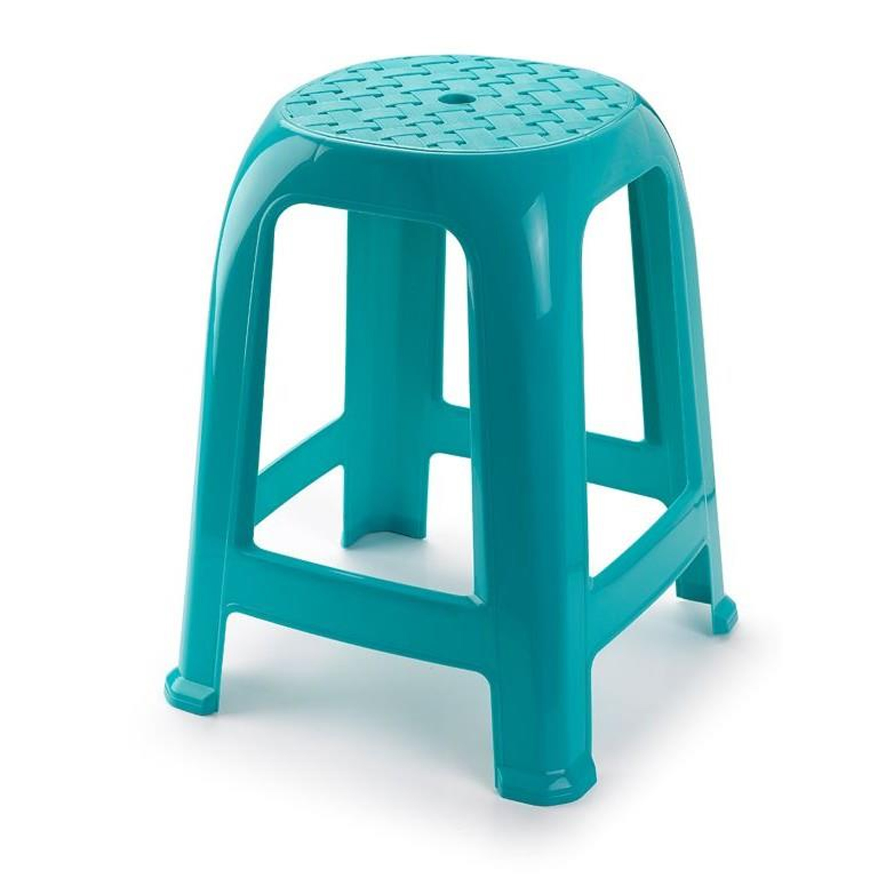 PlasticForte Keukenkrukje/opstapje - Handy Step - turquoise blauw - kunststof - x x cm -