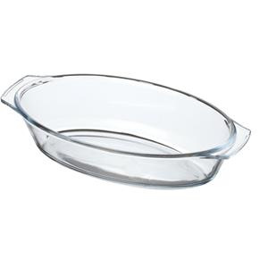 Chef Traiteur Ovenschaal van borosilicaat glas - ovaal - 0.7 Liter - 24 x 13 x 5 cm -