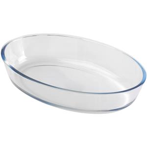 Chef Traiteur Ovenschaal van borosilicaat glas - ovaal - 0.75 Liter - 22 x 14 x 5 cm -