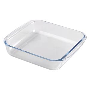 Chef Traiteur Ovenschaal van borosilicaat glas - vierkant - 1.8 Liter - 24 x 22 x 6 cm -