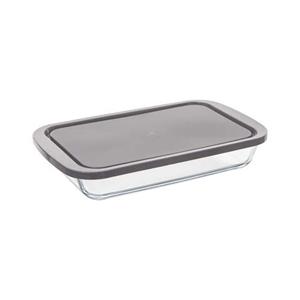 5five Ovenschaal met deksel - borosilicaat glas - rechthoek - 1.6 Liter - 29 x 18 x 5 cm -