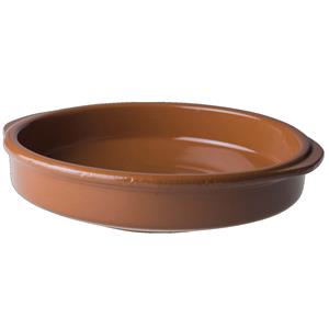 Tapas ovenschaal/serveerschaal 1,2 liter rond terracotta 23 cm -