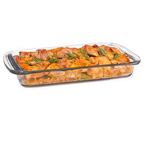 Marinex Ovenschaal van borosilicaat glas - rechthoek - 2.9 Liter - x 24 x 5 cm - serveerschaal -