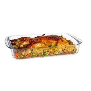 Marinex Ovenschaal van borosilicaat glas - rechthoek - 3.7 Liter - x 22 x 7 cm - serveerschaal -