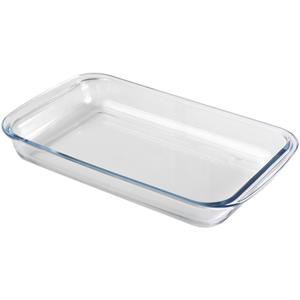 Chef Traiteur Ovenschaal van borosilicaat glas - rechthoek - 3 Liter - x 23 x 5 cm -