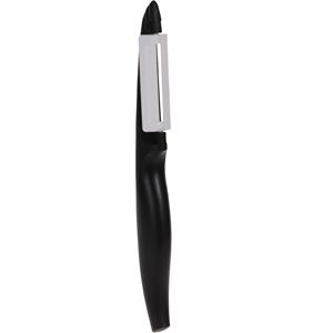 Dunschiller/aardappelmesje - 1x stuks - kunststof - zwart -