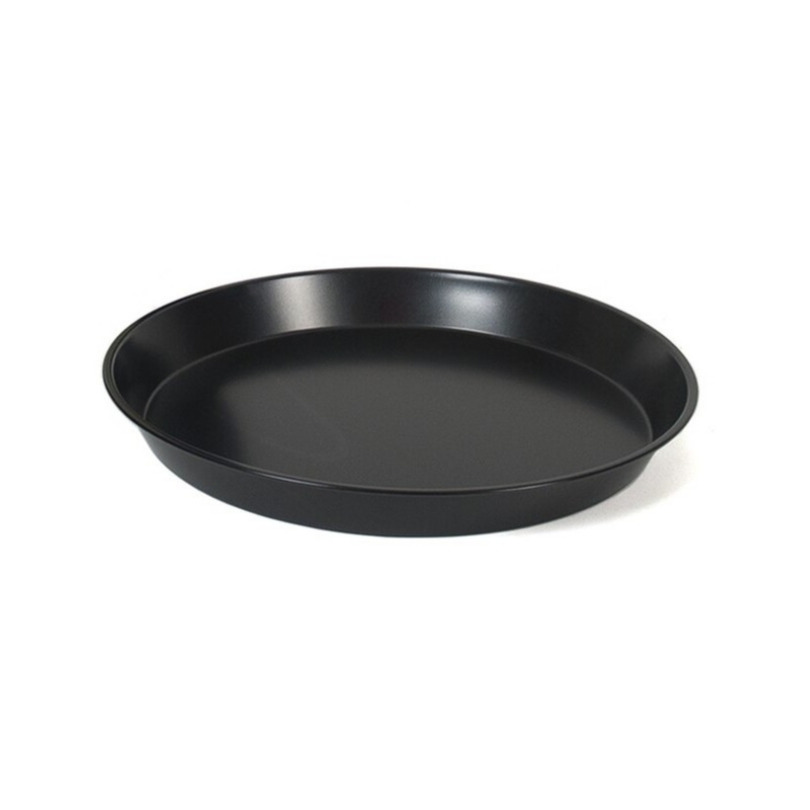 Gerimport Quiche/taart bakvorm/bakblik rond 26 x 3 cm zwart -