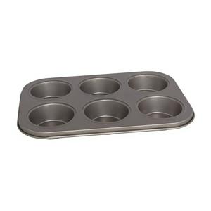 Gerimport Muffins en cupcakes bakken bakvorm/bakblik 26 x 18 cm - voor 6x stuks -