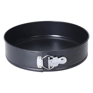La Cucina Taart bakvorm/springvorm met anti-aanbak laag zwart 28 cm -