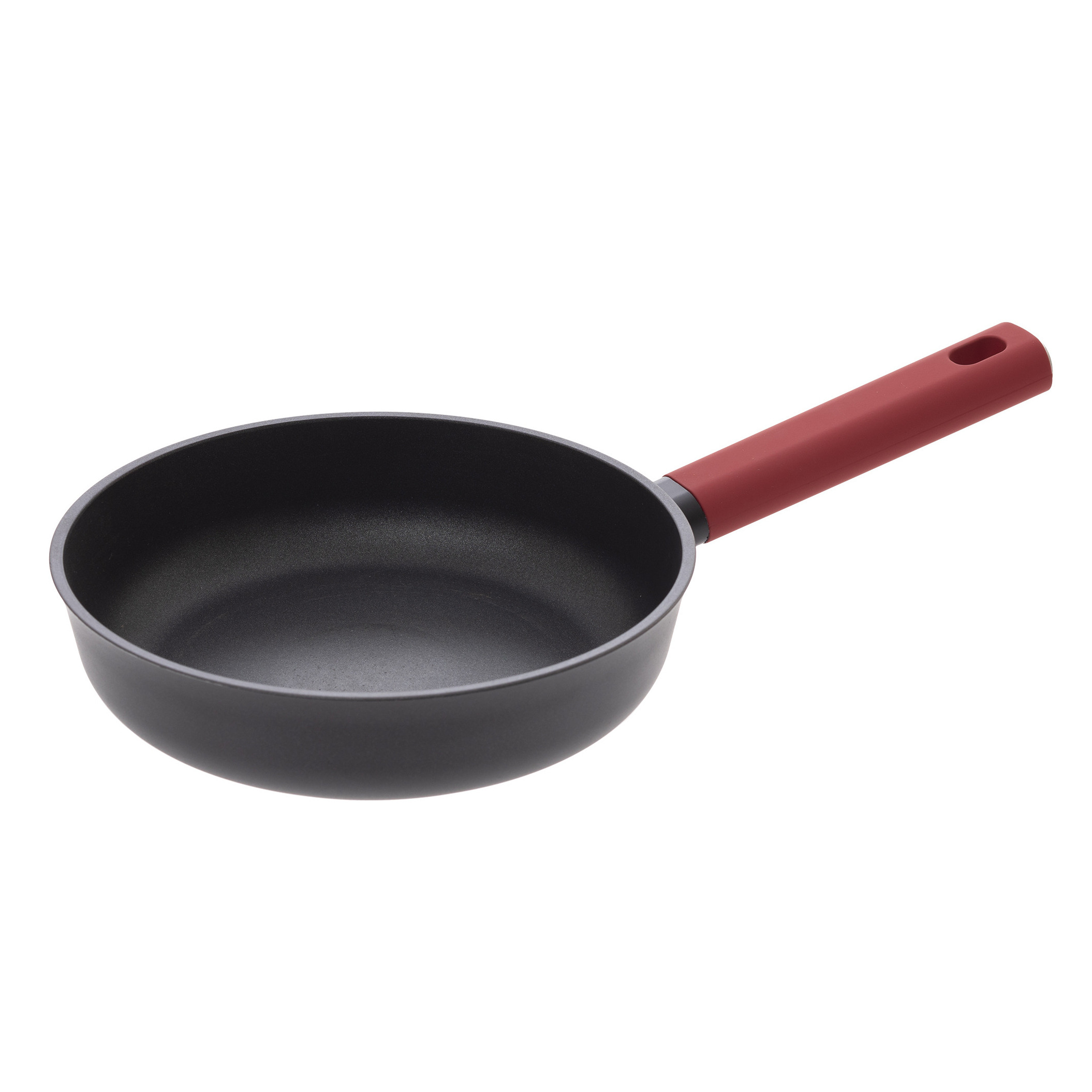 Secret de Gourmet Koekenpan - Alle kookplaten geschikt - zwart/rood - dia 21 cm -