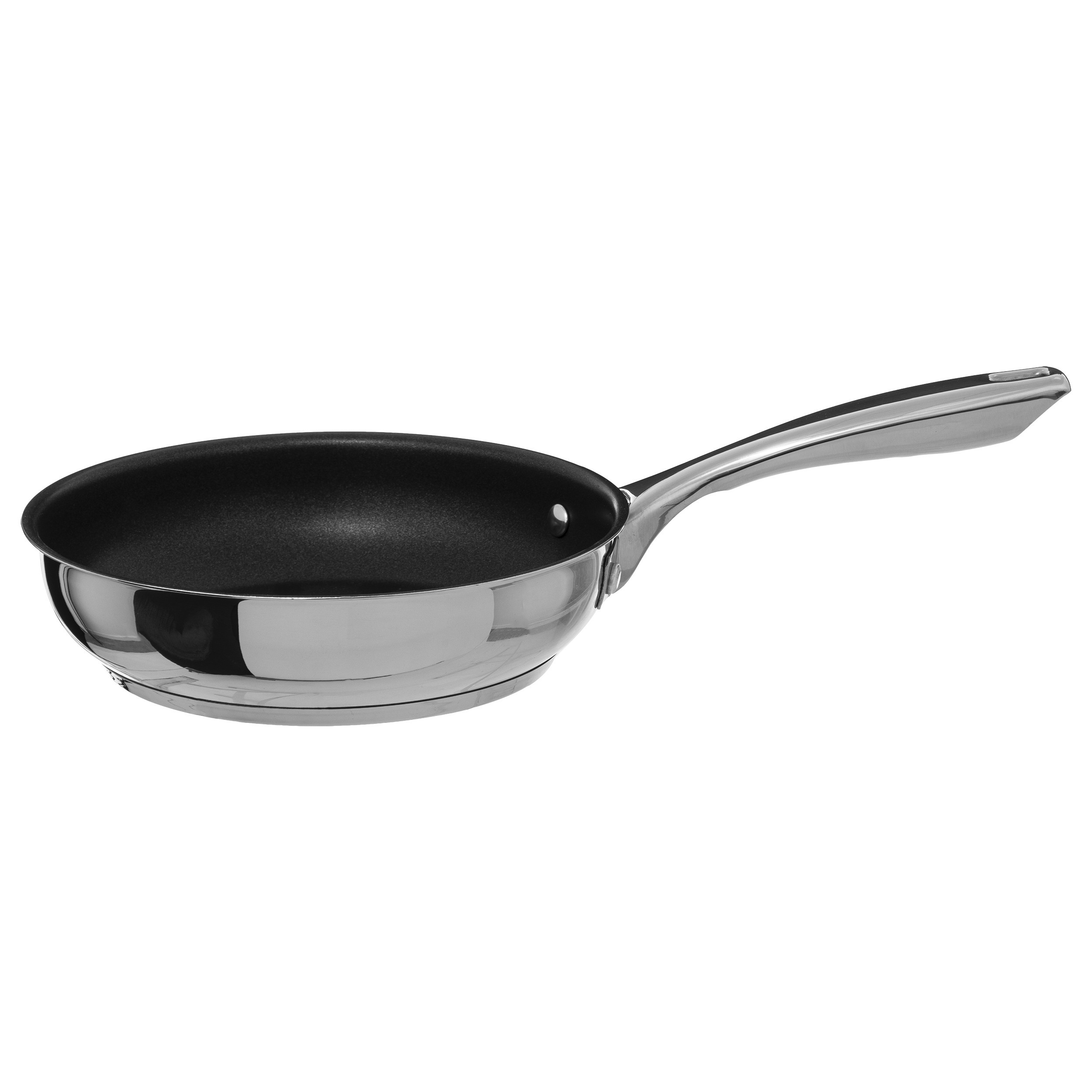 Secret de Gourmet Koekenpan - Alle kookplaten geschikt - zilver/zwart - dia 20 cm -