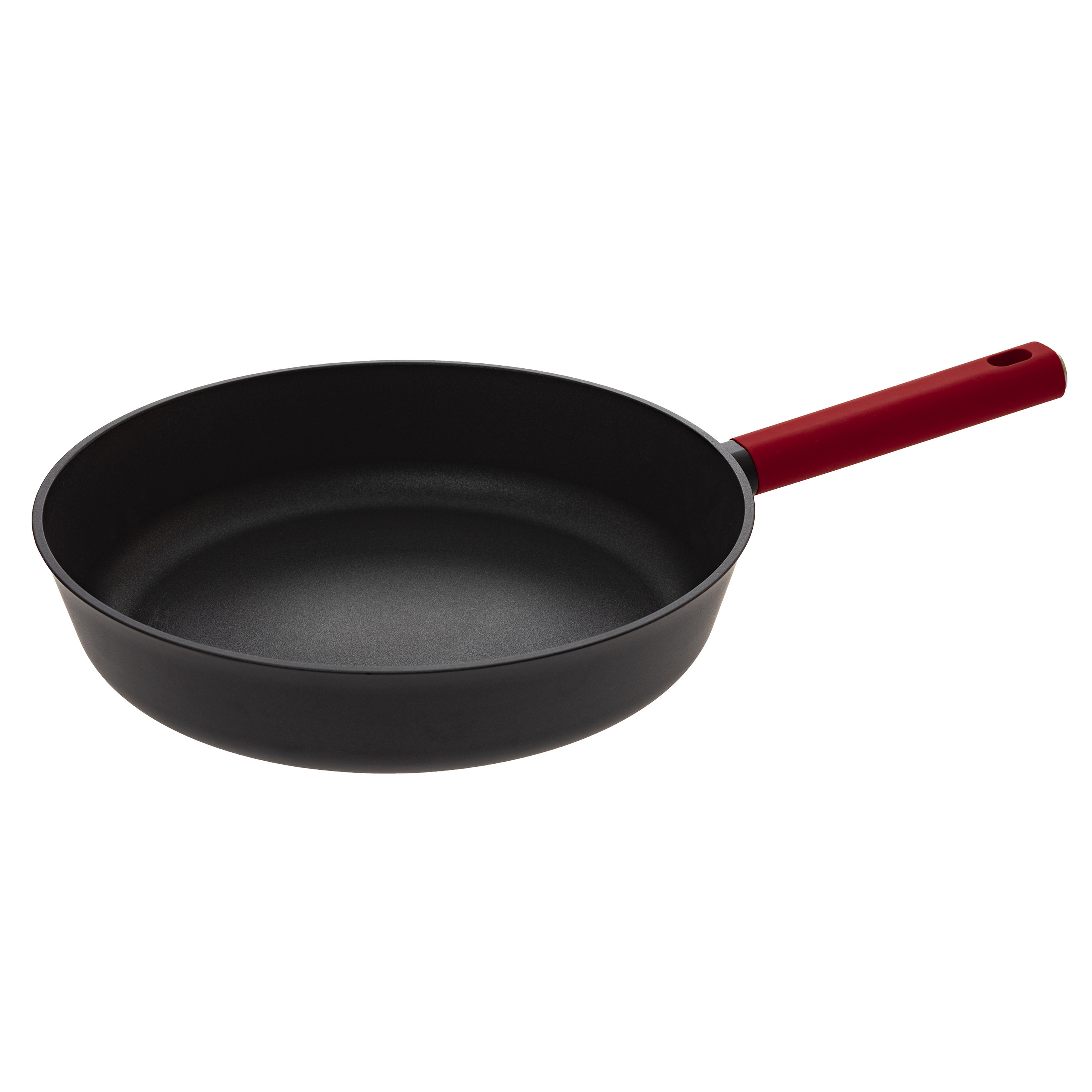 Secret de Gourmet Koekenpan - Alle kookplaten geschikt - zwart/rood - dia 31 cm -