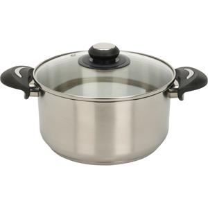 Kookpan met deksel - RVS/glas - 3.5L - D22 x H11.5 cm -