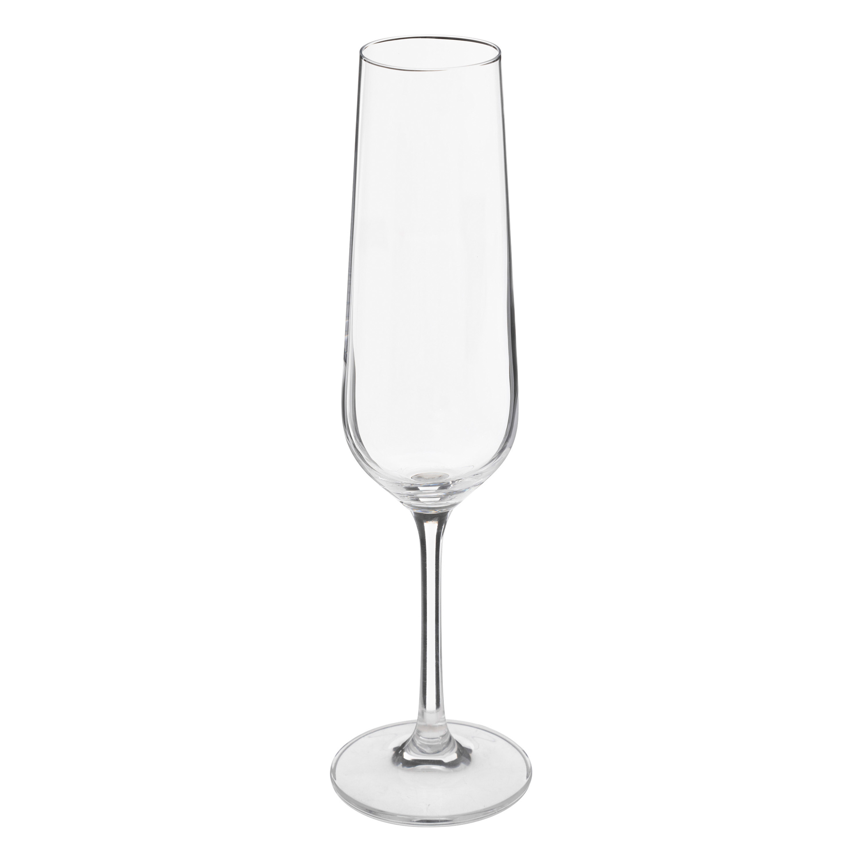 Secret de Gourmet Champagneglazen set Lena - doosje 6x stuks - chique transparant glas - 20 CL -